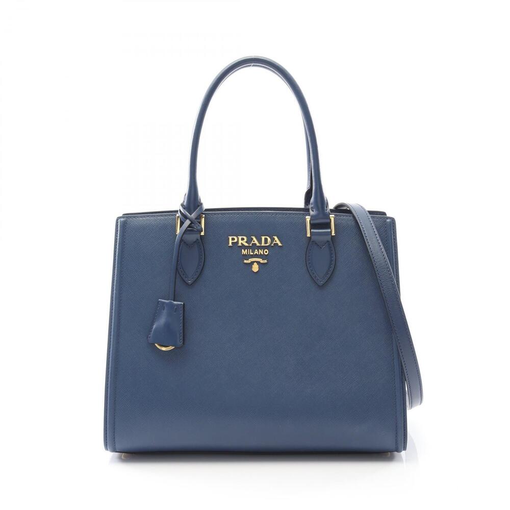 Prada SAFFIANOSOFT handbag Saffiano leather blue